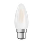 Ledvance Classic Superior LED Glühbirne B22d Kerze Fadenlampe Matt 3.4W 470lm - 927 Extra Warmweiß | Höchste Farbwiedergabe - Dimmbar - Ersatz für 40W
