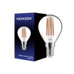 Noxion Lucent Lustre LED E14 Kugel Fadenlampe Klar 4.5W 470lm - 827 Extra Warmweiß | Dimmbar - Ersatz für 40W