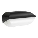  Philips LED Sicherheit Coreline BWC120 Schwarz 14W 1800lm - 830 Warmweiß | 282x178mm - IP54 