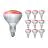 Mehrfachpackung 10x Philips BR125 IR 250W E27 230-250V Rot