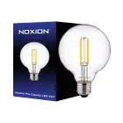 Noxion Pro Classic LED E27 Globe Fadenlampe Klar 95mm 8W 806lm - 827 Extra Warmweiß | Dimmbar - Ersatz für 60W
